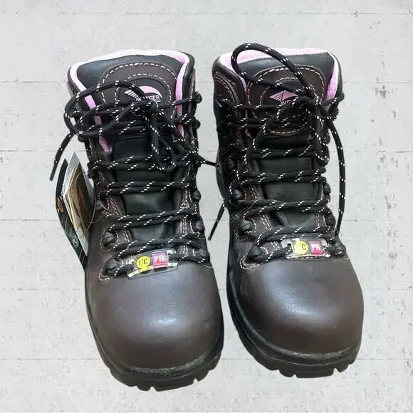 Avenger Woman’s A7123 Framer Brown/Lilac Composite Toe Waterproof Work Boots 6.5 - Picture 3 of 9